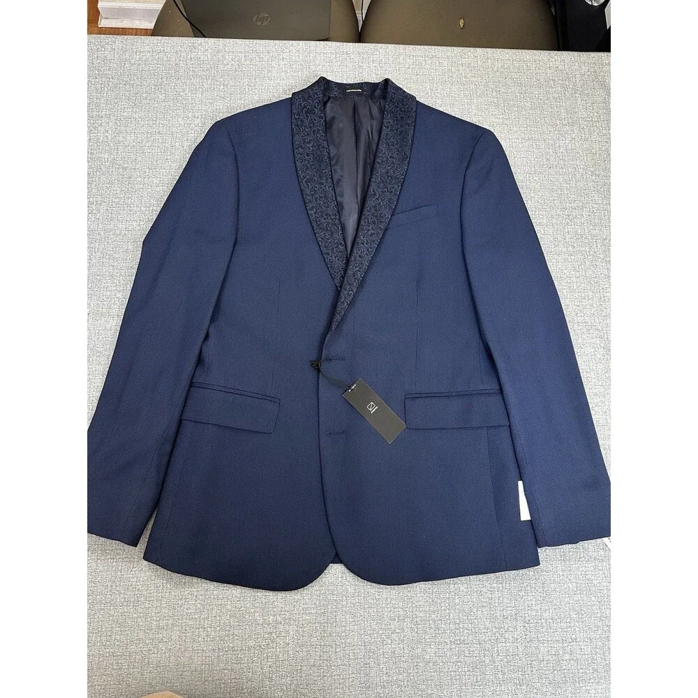 J.Ferrar Evening Edition Mens Stretch Fabric Slim Fit Tuxedo Jacket Size 42R